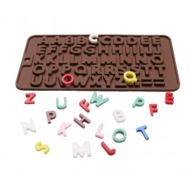 Silica Gel Silicone Mold 26 Letters Chocolate Number Cake Decoration Candy Jelly Gummies Cookie Cutter Kitchen Tools Accessories