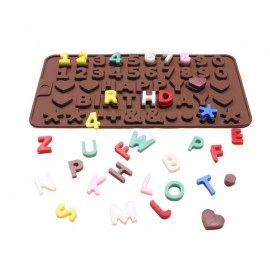 Silica Gel Silicone Mold 26 Letters Chocolate Number Cake Decoration Candy Jelly Gummies Cookie Cutter Kitchen Tools Accessories