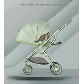 High-View Stroller Can Sit and Lie in Front and back Travel in Both Directions Lightly Folding the 0~6 Years Old 